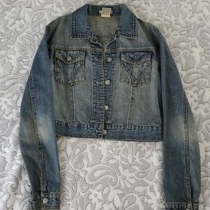Denim crop jacket